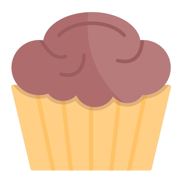 Ilustración de muffins planos