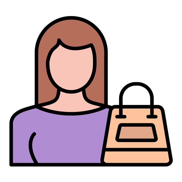 Ilustración de una mujer comprando un piso