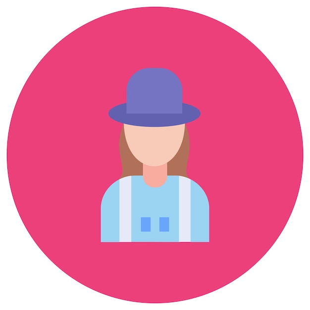 Ilustración de la mujer granjera