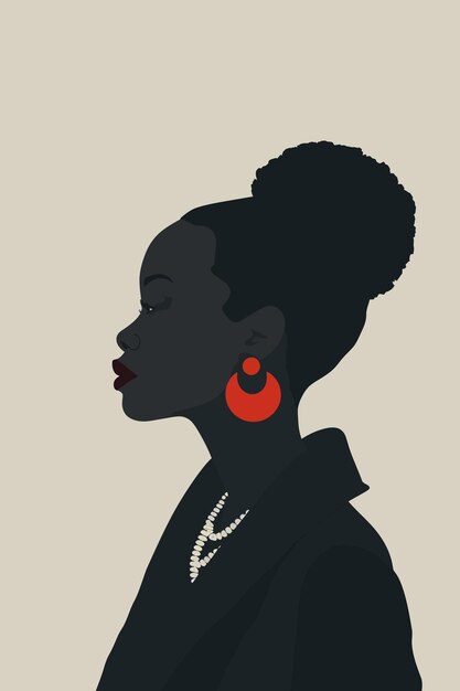 Ilustración de una mujer negra