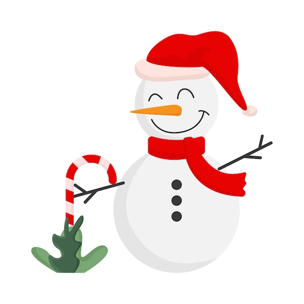 Ilustración del muñeco de nieve
