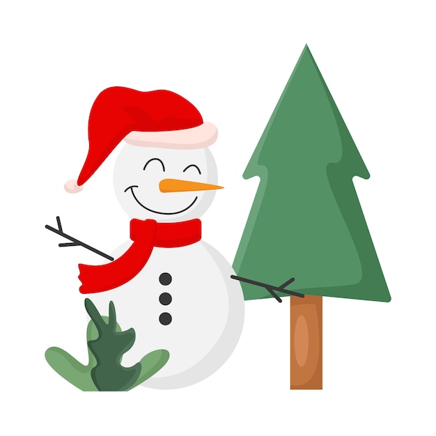 Ilustración del muñeco de nieve