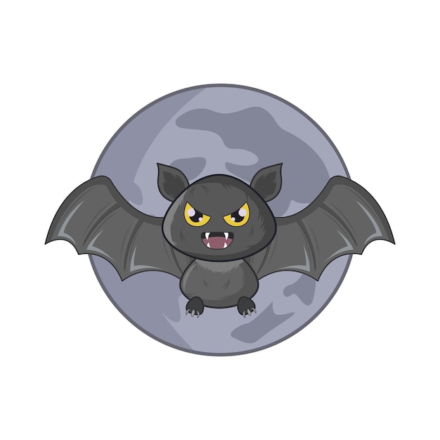 Ilustración del murciélago lunar