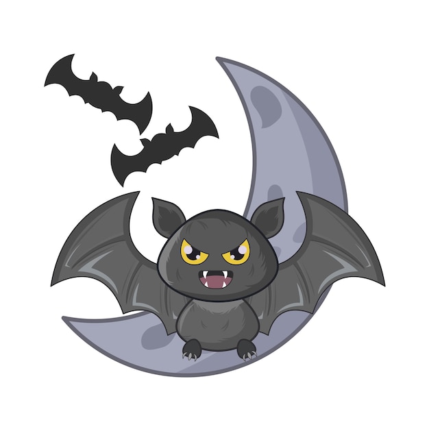 Ilustración del murciélago lunar