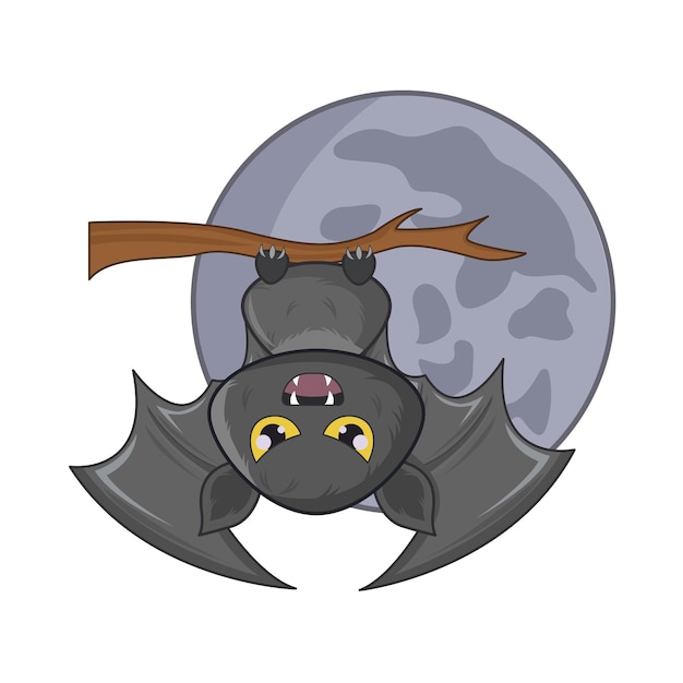 Ilustración del murciélago lunar