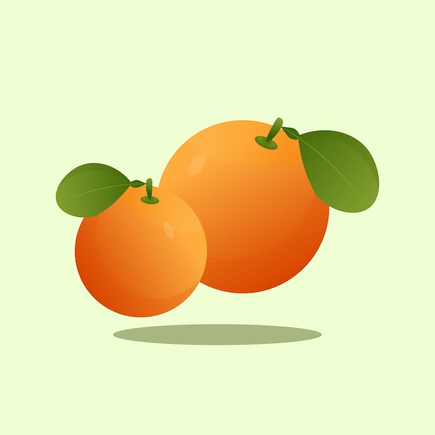 Ilustración de naranja fresca