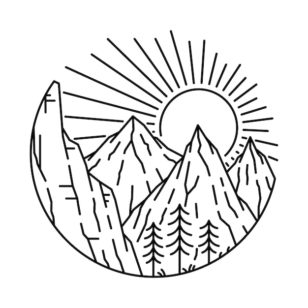 Ilustración de naturaleza salvaje