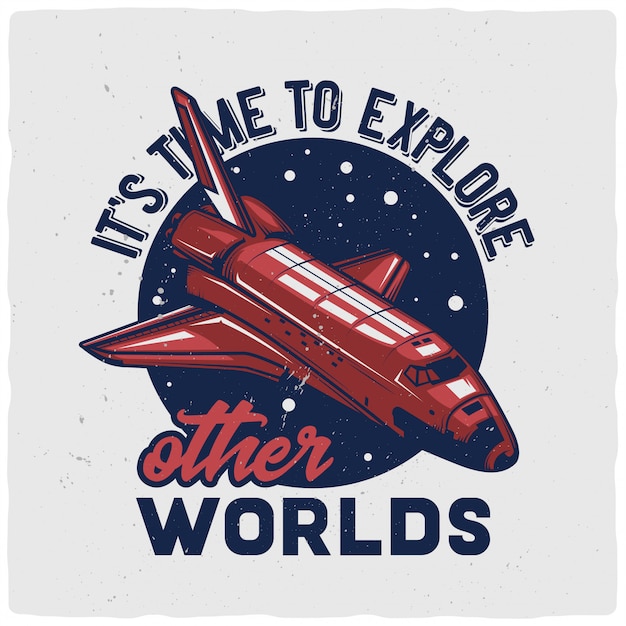 Ilustración de nave espacial