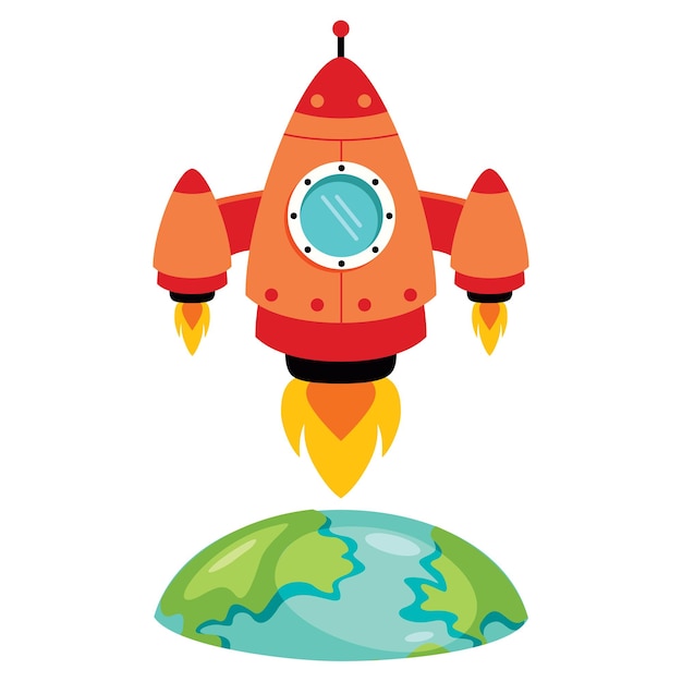 Ilustración de una nave espacial
