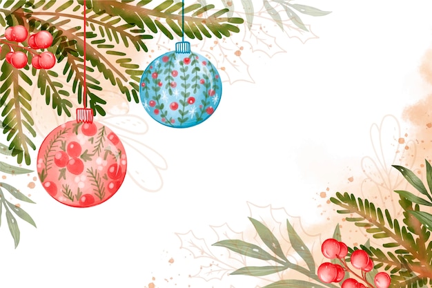 Ilustración de Navidad acuarela