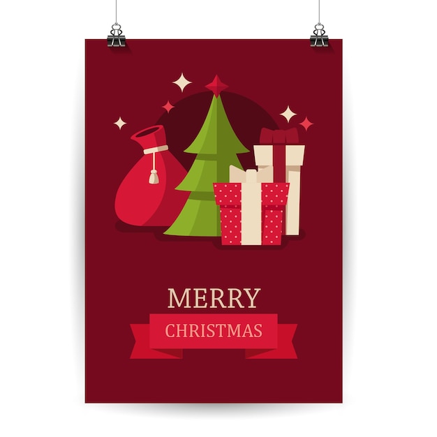 Ilustración de Navidad diseñada
