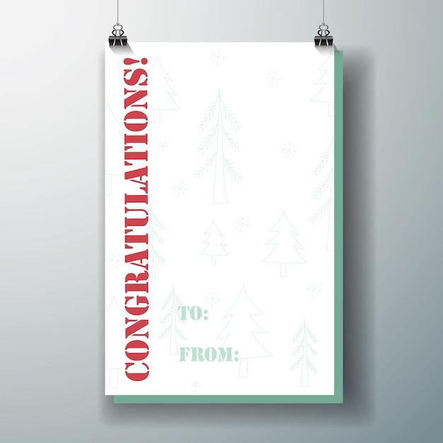 Ilustración de Navidad diseñada