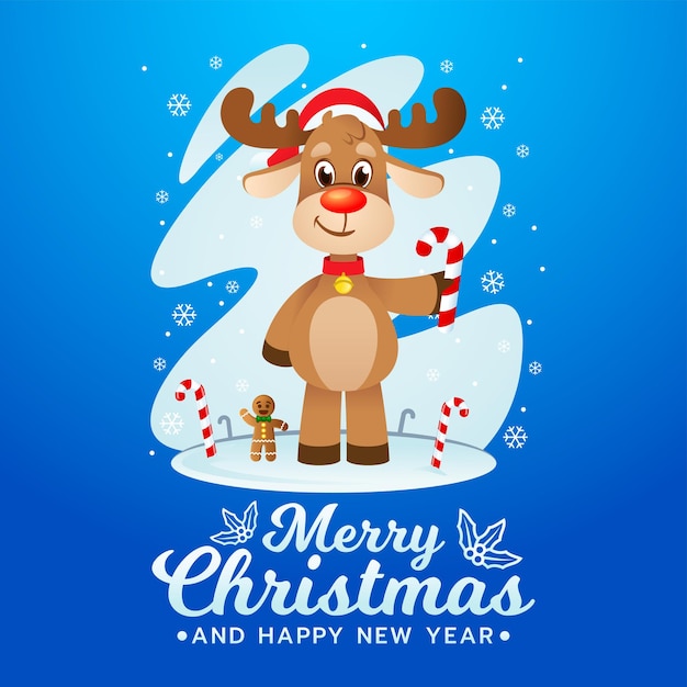 Ilustración de Navidad de renos