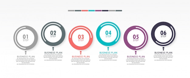 Ilustración de negocios de diagrama de diseño de infografía