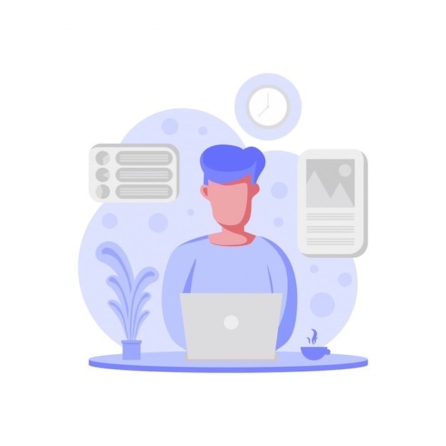 Ilustración de negocios planos
