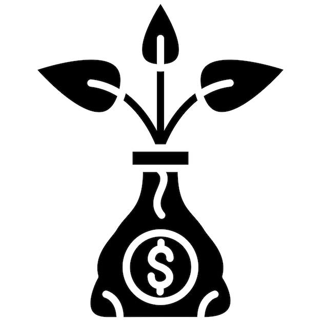 Ilustración negra sólida del glifo de inversión