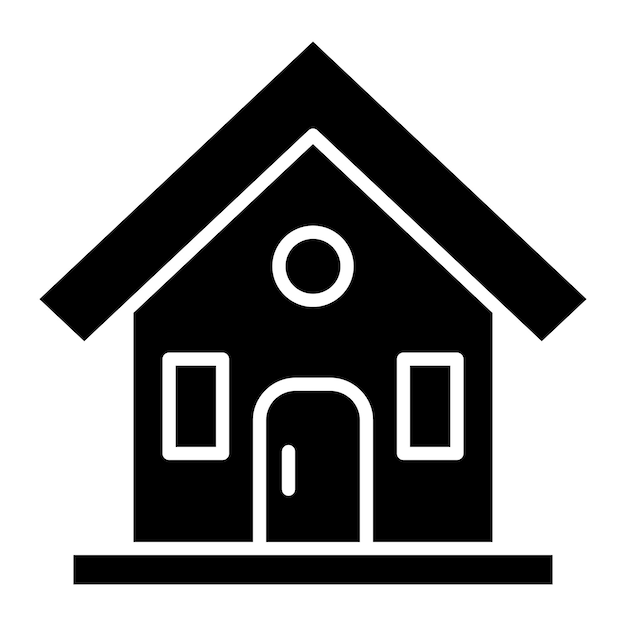 Ilustración en negro sólido del glifo de la cabina