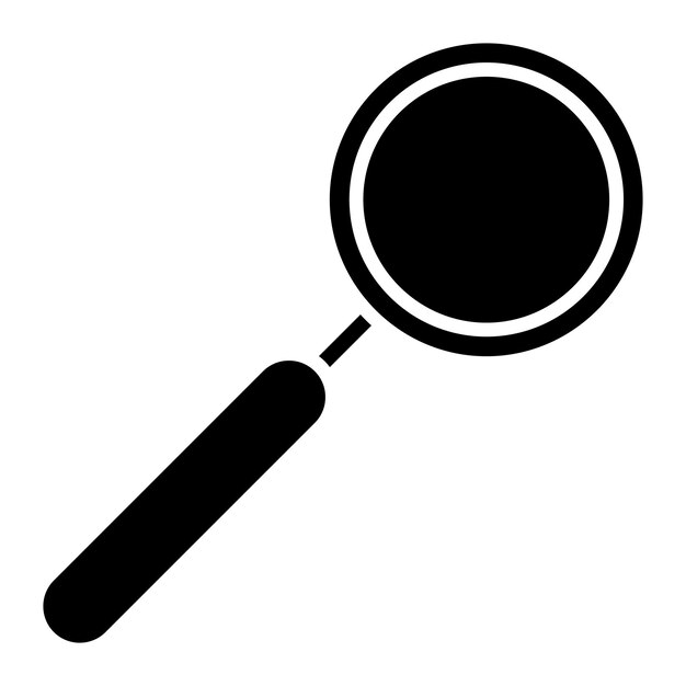 Ilustración en negro sólido de los glifos de Spyglass