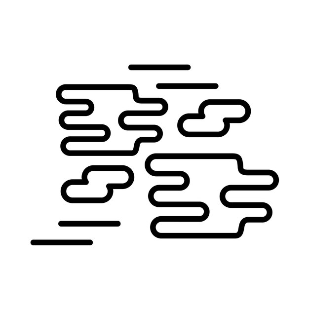 Ilustración de la niebla de líneas
