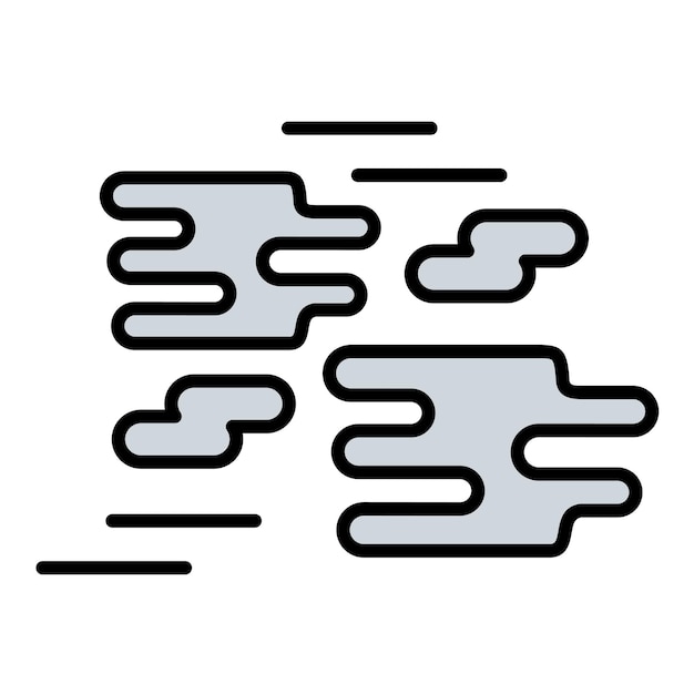 Ilustración de la niebla plana