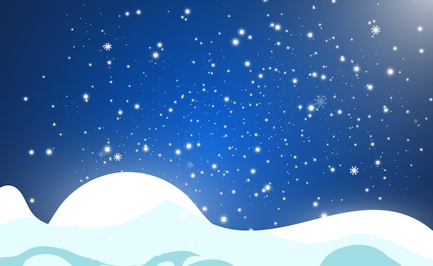 Vector ilustración de nieve volando sobre un fondo transparente fenómeno natural de nevadas o ventiscas.