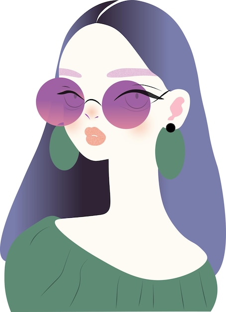Ilustración de una niña