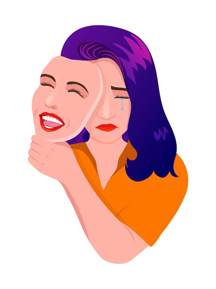 Vector ilustración de una niña