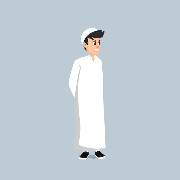 Ilustración de niños celebrando el mes de Ramadán