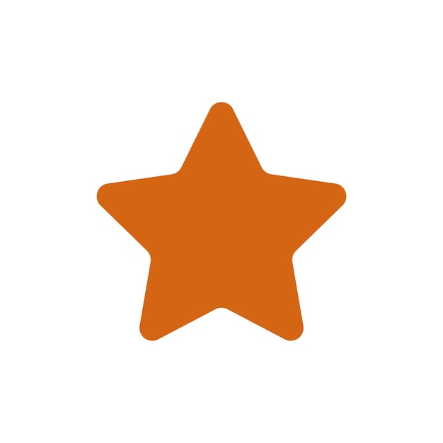 Ilustración de niños lindos con estrella naranja