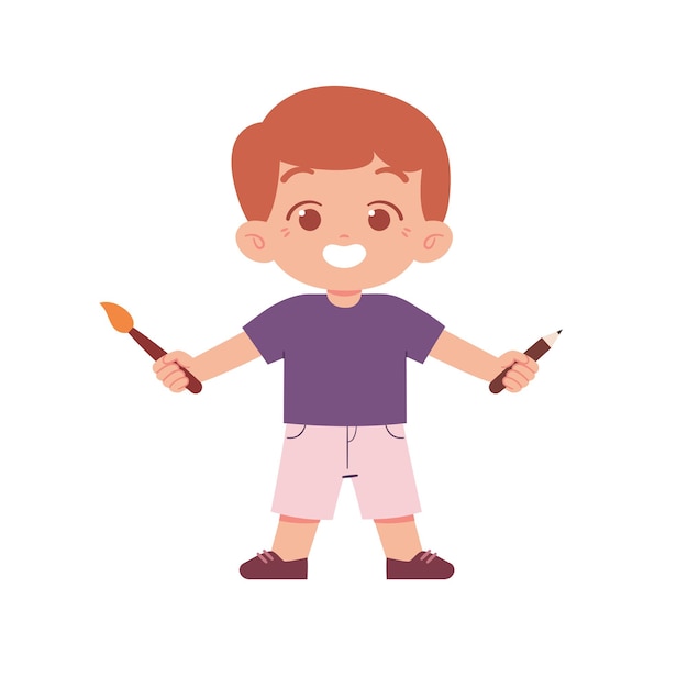 Ilustración de niños de niño pequeño
