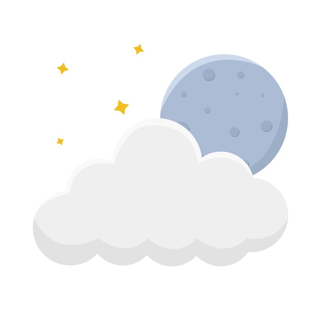 Vector ilustración de una nube