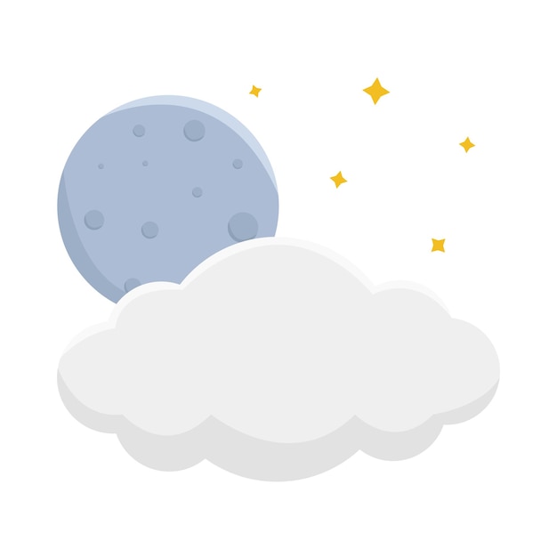 Vector ilustración de una nube