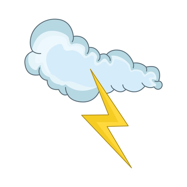 Vector ilustración de una nube