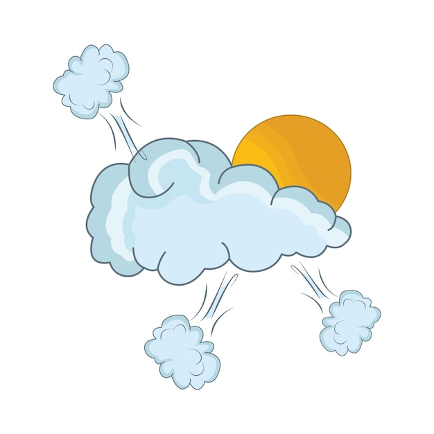 Vector ilustración de una nube