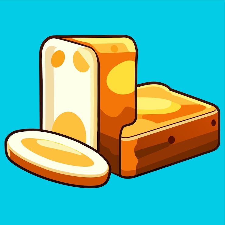 Vector ilustración objeto aislado harina deliciosa comida panadería pan tostado de grano entero