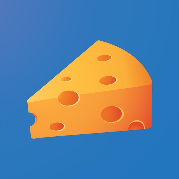 ilustración de objetos de queso