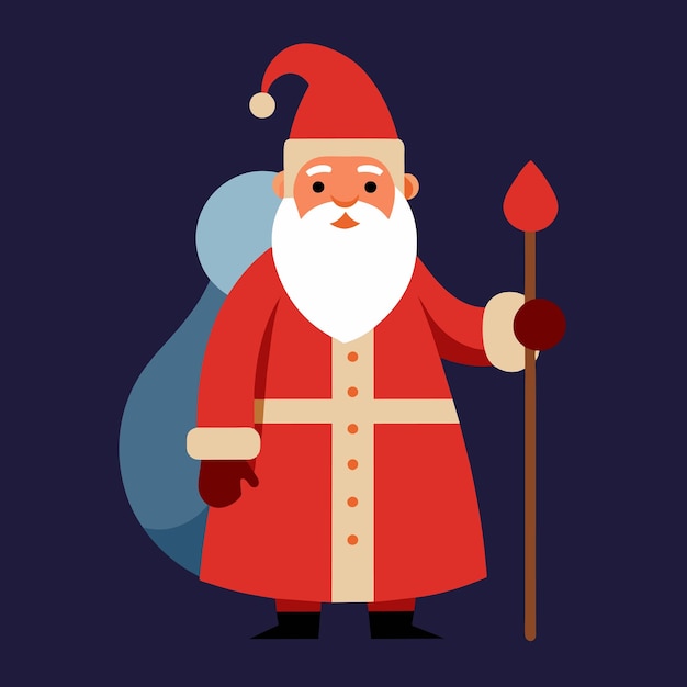 Ilustración y obra de arte vectorial de santa claus