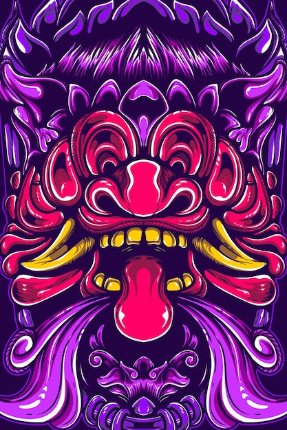 Ilustración de obras de arte de barong