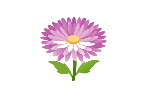 Ilustración de obras de arte vectoriales de la flor de aster