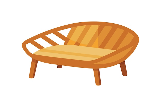 Ilustración de obras de arte vectoriales de muebles de ratán