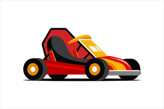 Ilustración de obras de arte vectoriales de vehículos de go kart