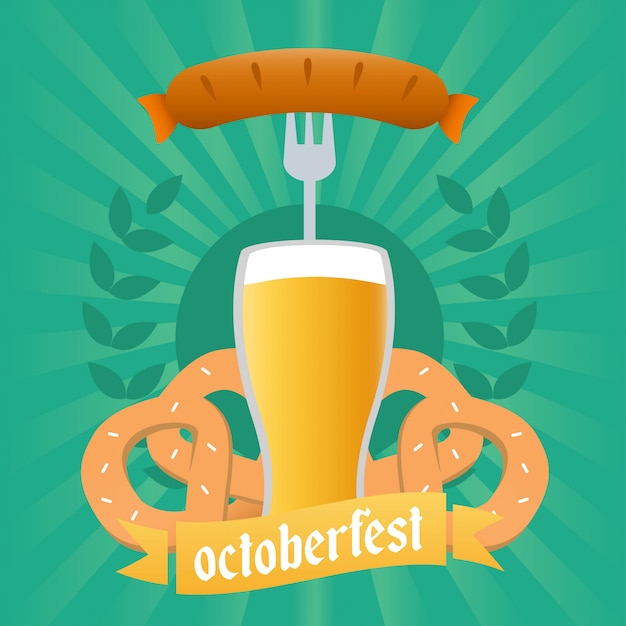 Vector ilustración de octoberfest