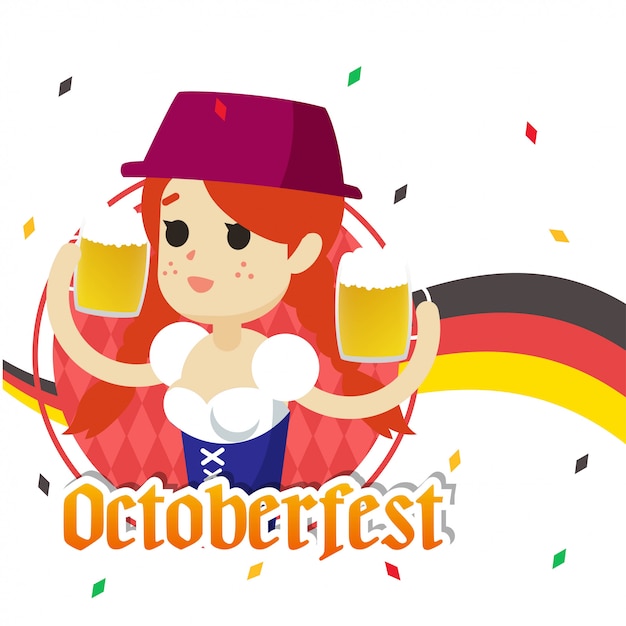 Ilustración de octoberfest