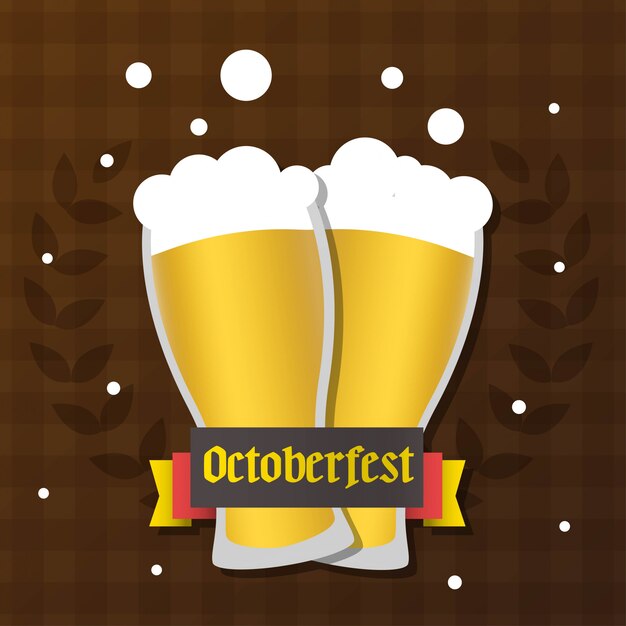 Ilustración de octoberfest