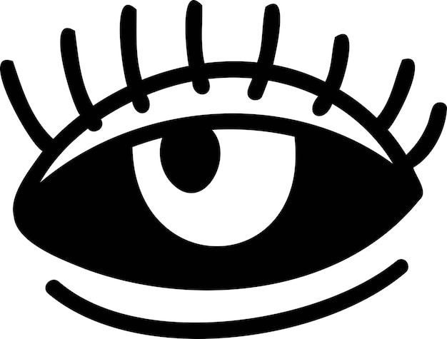 Ilustración de ojos de estilo boho dibujado a mano