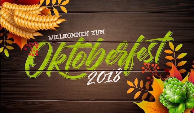 Vector ilustración oktoberfest banner