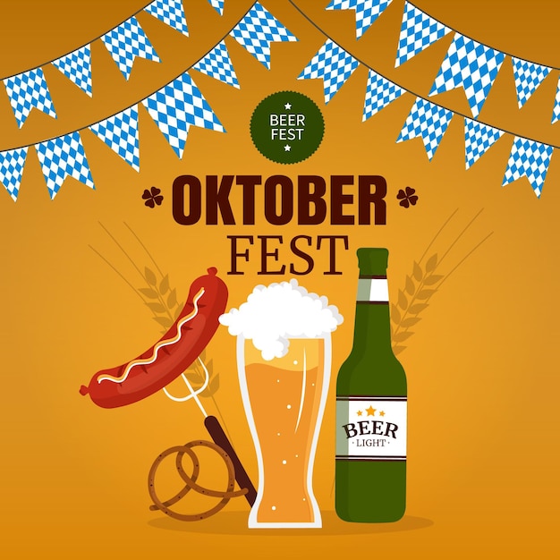 Vector ilustración de oktoberfest