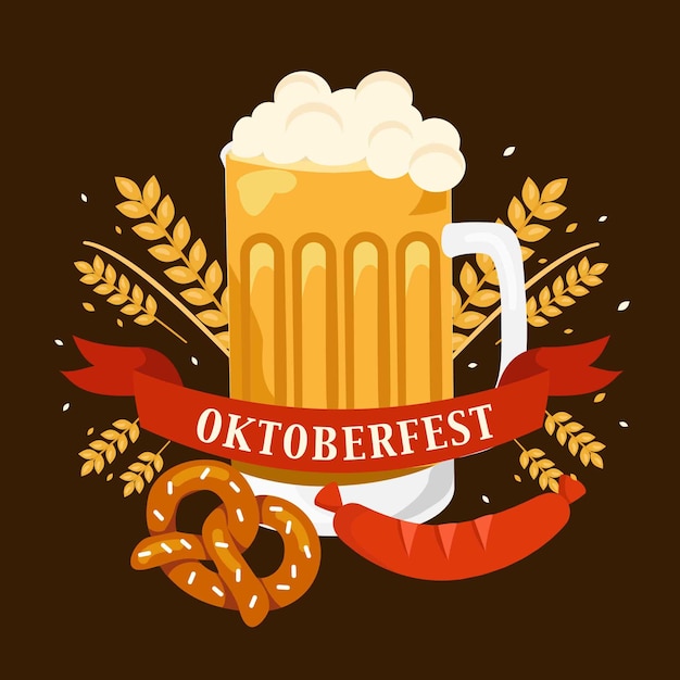 Ilustración de la oktoberfest