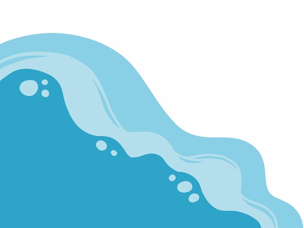 Ilustración de las olas de la playa