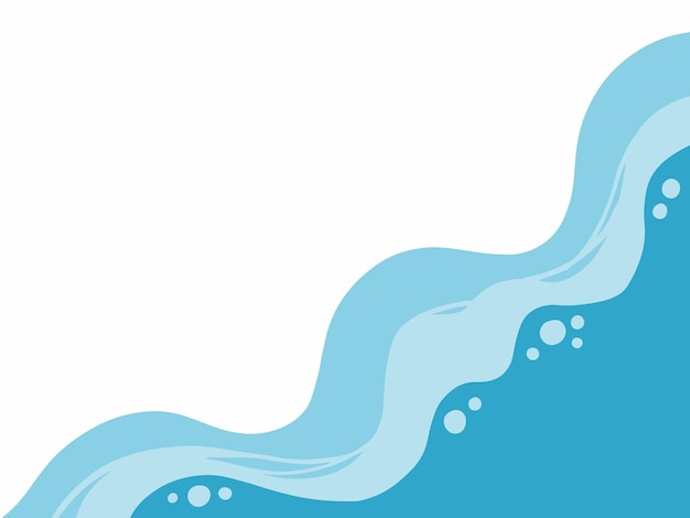 Ilustración de las olas de la playa
